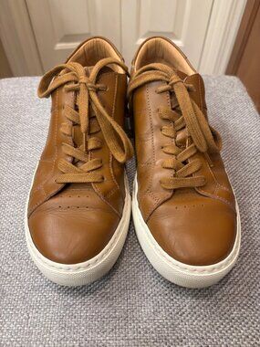 Greats Royale Tan Leather Sneaker EU 40 / US 7 — Barely Worn